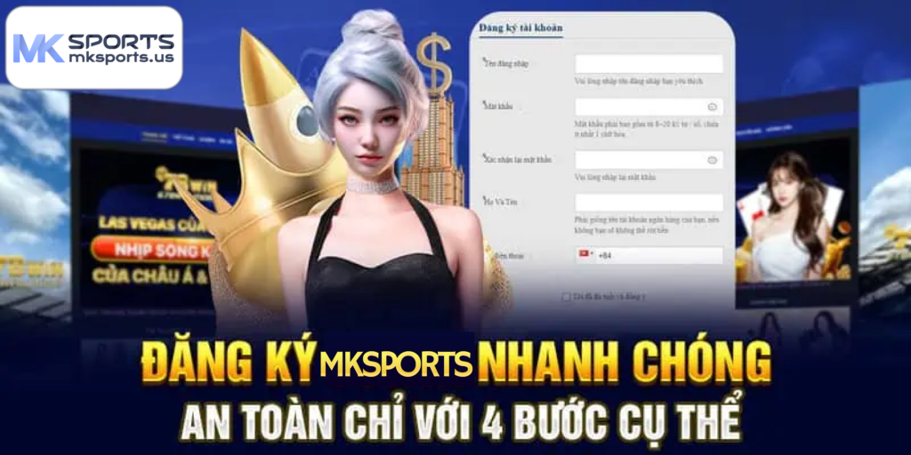 đăng ký tài khoản Mksports